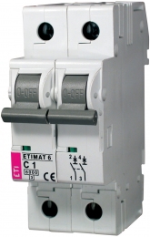 Автоматичний вимикач ETI Etimat 6, 2р, 20А, C